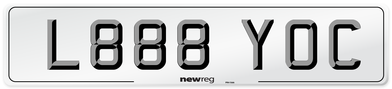 L888 YOC Number Plate from New Reg